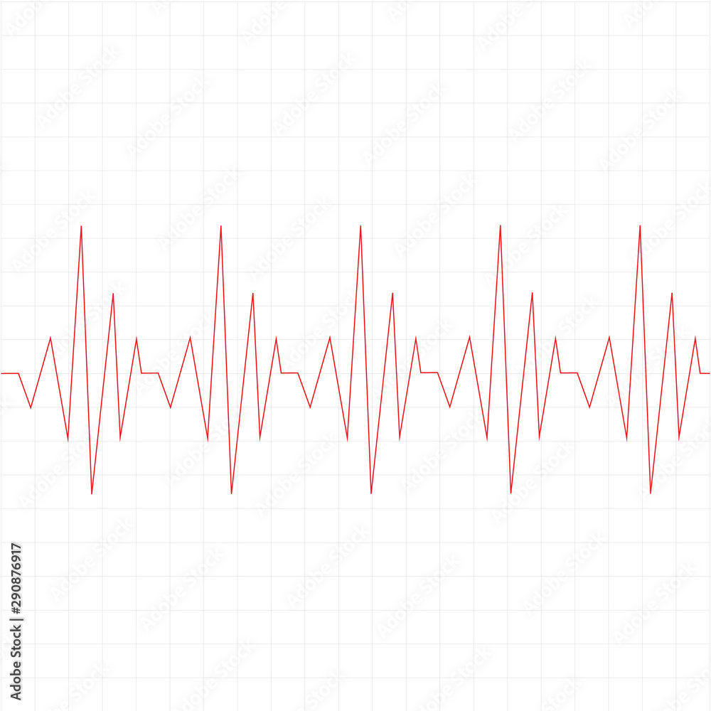 heart beat cardiogram icon on white background. flat style. Heart disease cardiogram icon for your web site design, logo, app, UI. Heartbeat line symbol.  Heart pulse monitor with signal sign.
