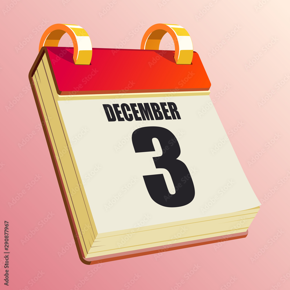 December 3 on Red Calendar