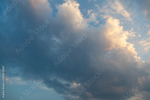 Blue sky with cloud.