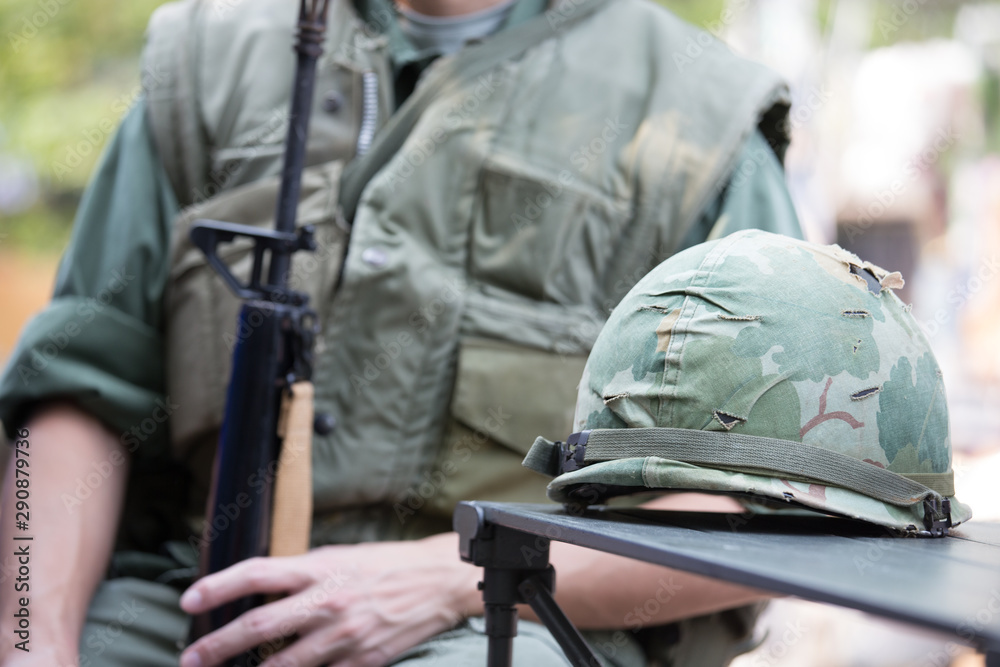 World War II, the worrier scene of the Entente Powers or Allies and Axis. The scene and arms in