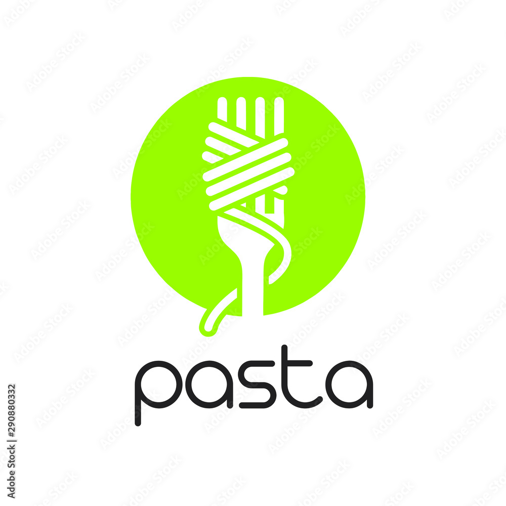 pasta logo design template vector Stock Vector Adobe Stock
