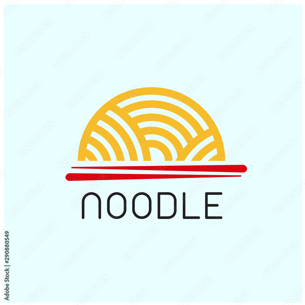 noodle logo design template, vector editable noodle logo design template, vector editable