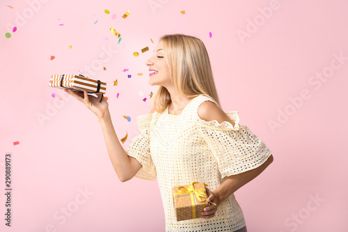 Beautiful young woman with ...