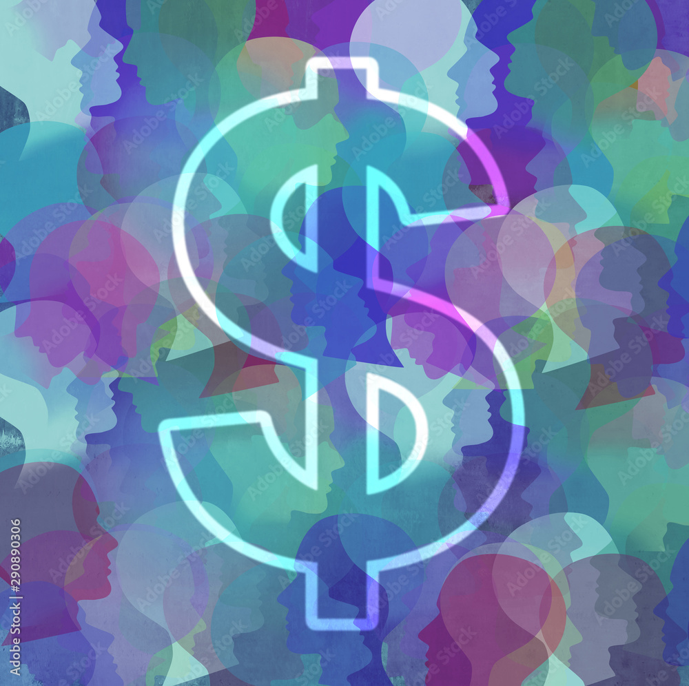Obraz premium Crowd Funding