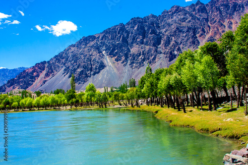 The Pakistani lakes mountain landscape & waterfall. © Iftikhar