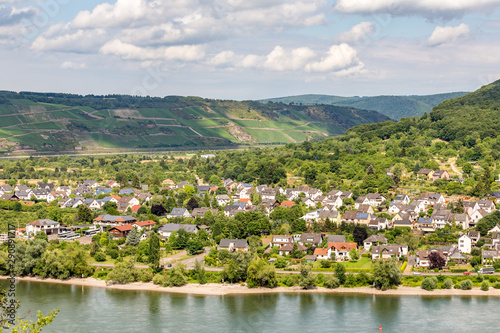 famous popular Wine Village of Boppard at Rhine River middle Rhine Valley