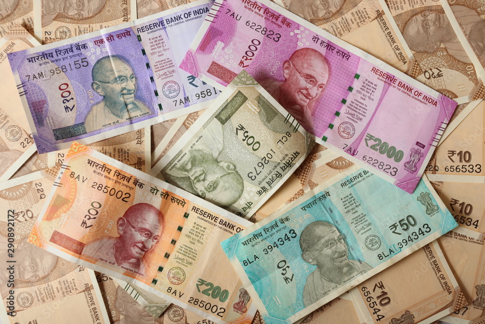 Indian currency notes background wallpaper. Money, business, investment, finanance, cash, fund, commerce and economy. Indian currency notes background wallpaper. Money, business, investment, finanance, cash, fund, commerce and economy.