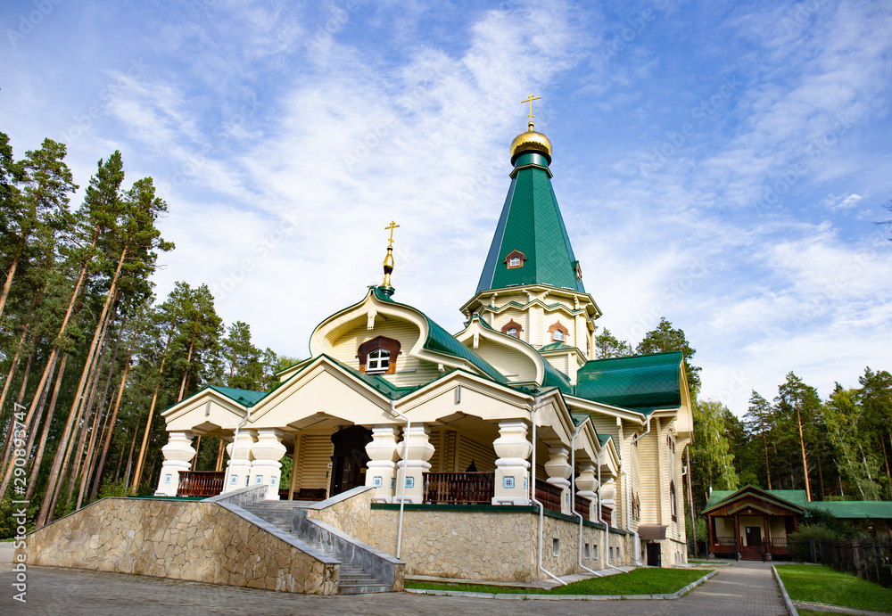 Ganina Yama Ganyas Pit - Complex of wooden Orthodox churches at the burial place of last Russian tsar near Yekaterinburg, Russia