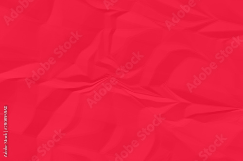 crumpled red paper background close up