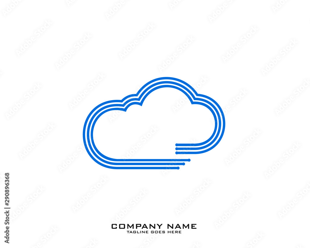 Cloud logo template vector illustration design icon Cloud logo template vector illustration design icon