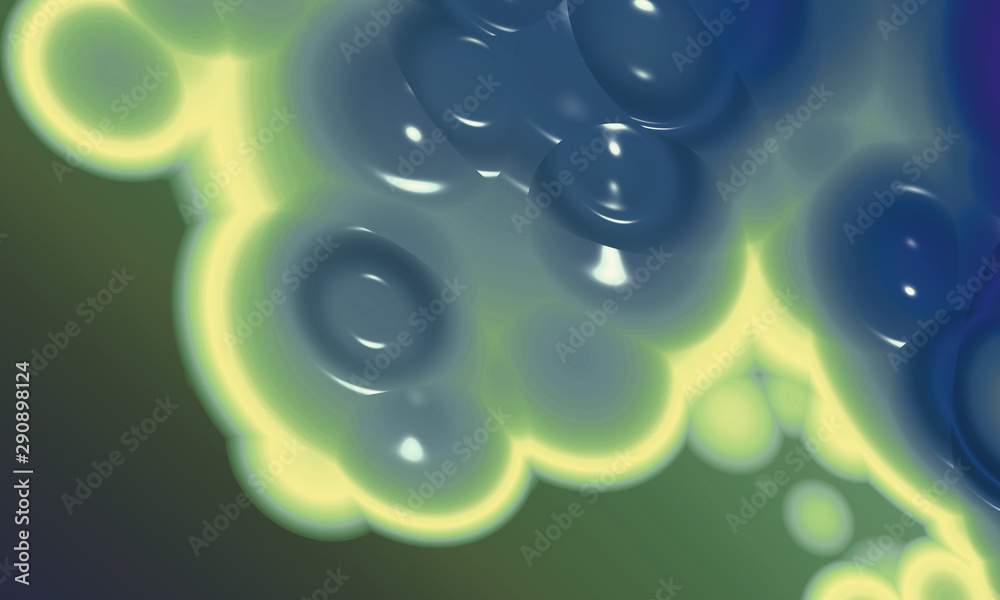 Beautiful abstract background for art projects, cards, business, posters. 3D illustration, computer-generated fractal