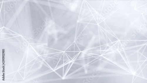 Abstract plexus shapes. Digital, communication and technology background with lines and dots. Web concept and Connection Clean Corporate Business Presentation Seamless Loop