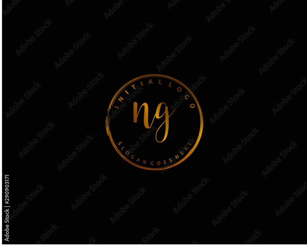 NG Initial letter logo template vector NG Initial letter logo template vector