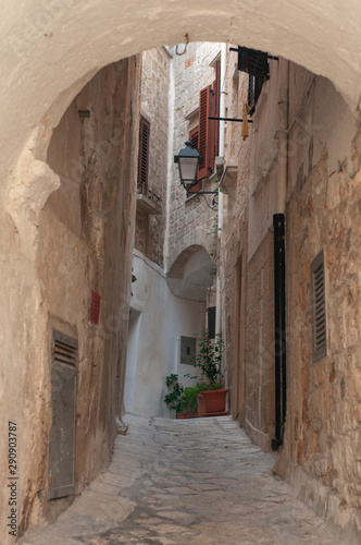 Oldtown street in Barletta city  region Puglia  Southern Italy