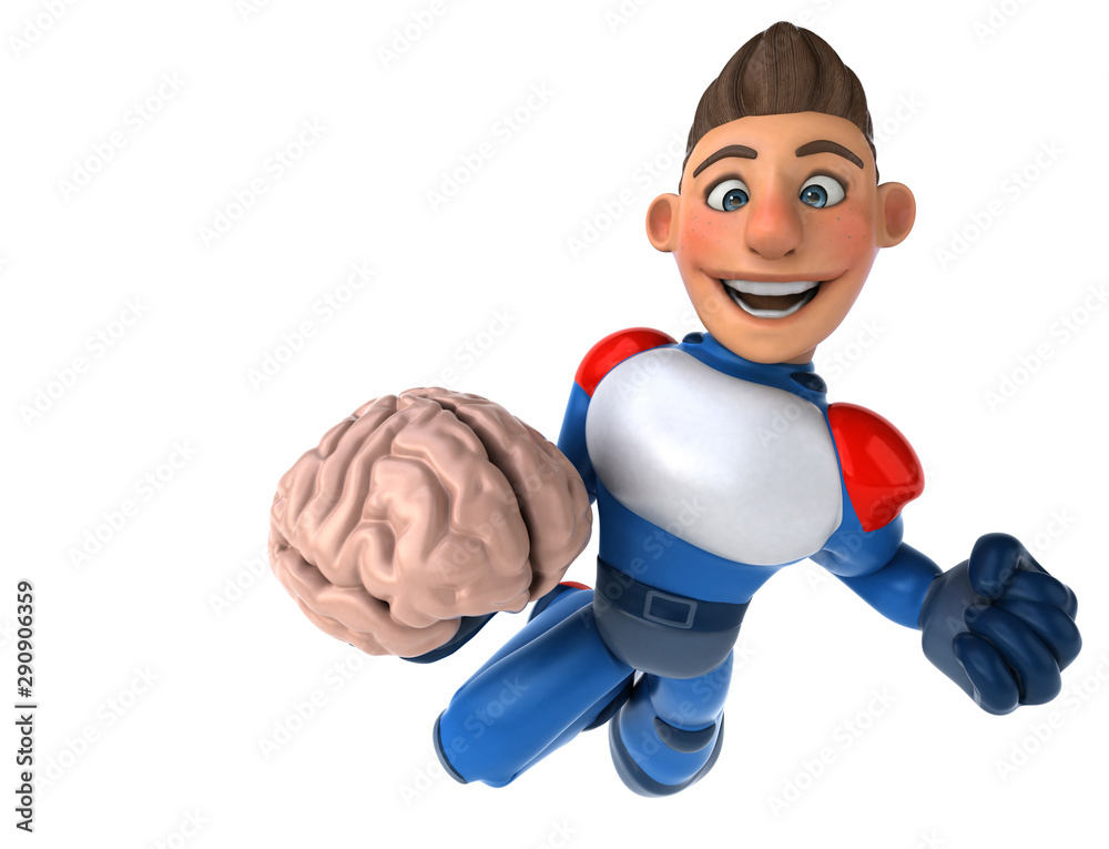 Super modern superhero - 3D Illustration Super modern superhero - 3D Illustration