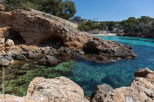 view of the bay LA CALITA, PORTALS NOUS with beach, Mallorca