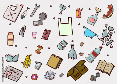 different garbage
