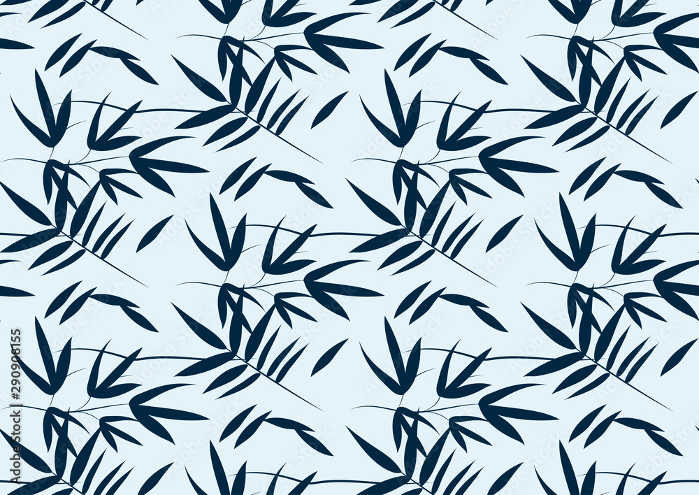 seamless pattern with bamboo leaves seamless pattern with bamboo leaves