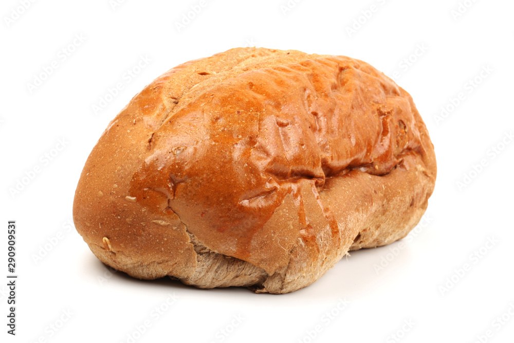 Whole grain bread Cut over white background. Whole grain bread Cut over white background.