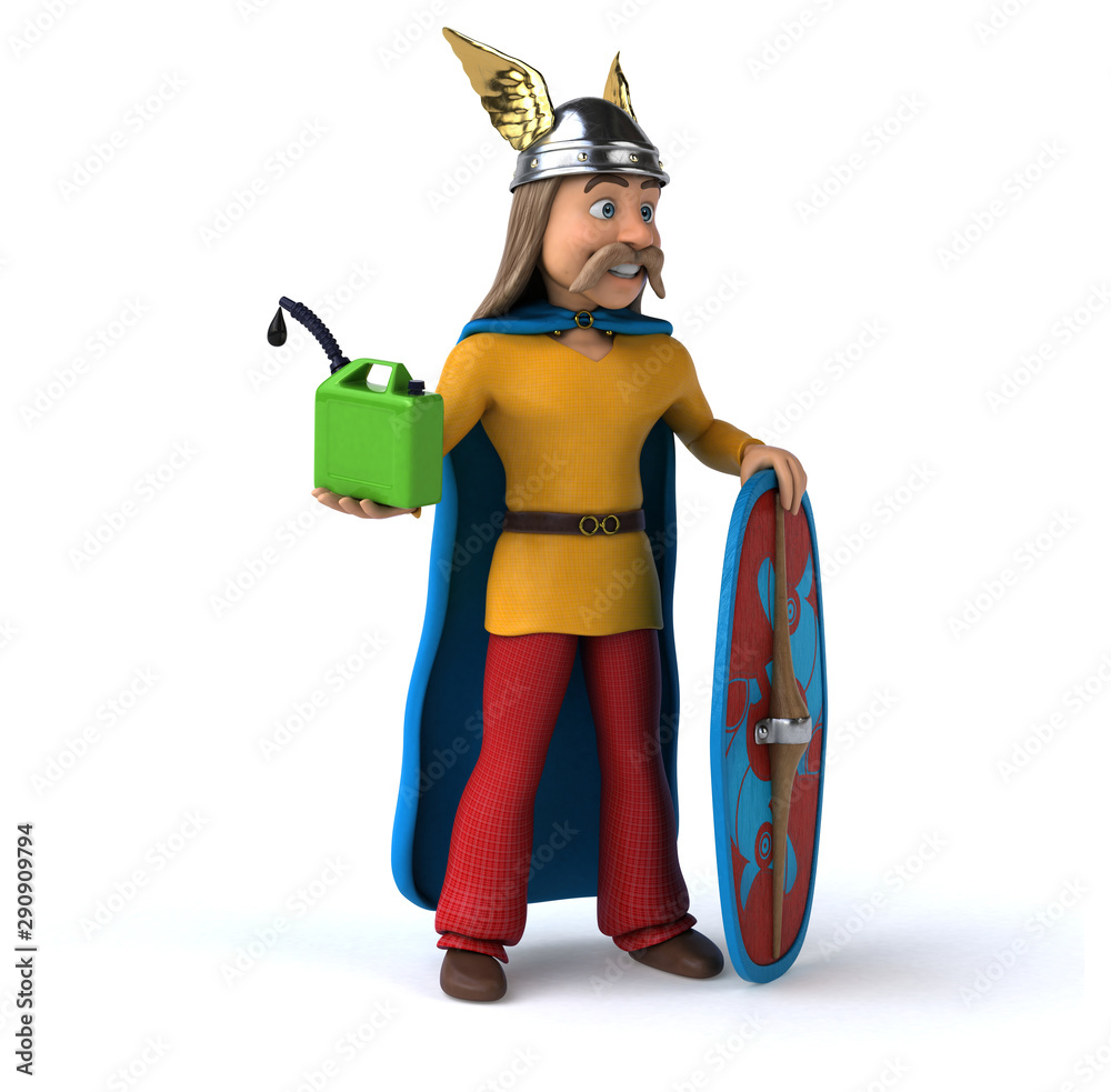 Fototapeta premium Fun gaulois - 3D Illustration