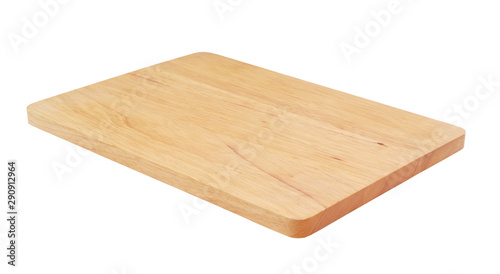 Wodden cutting board isolated on white background