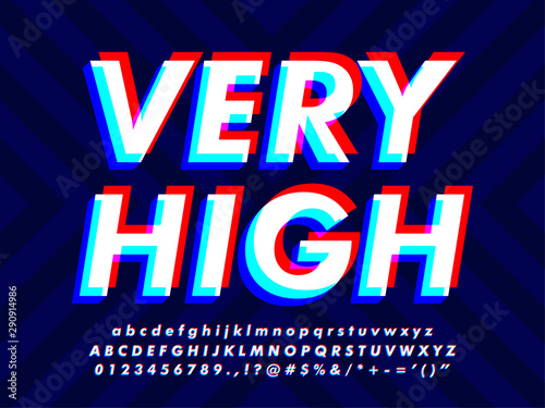 3d Modern Glitch Text Effect