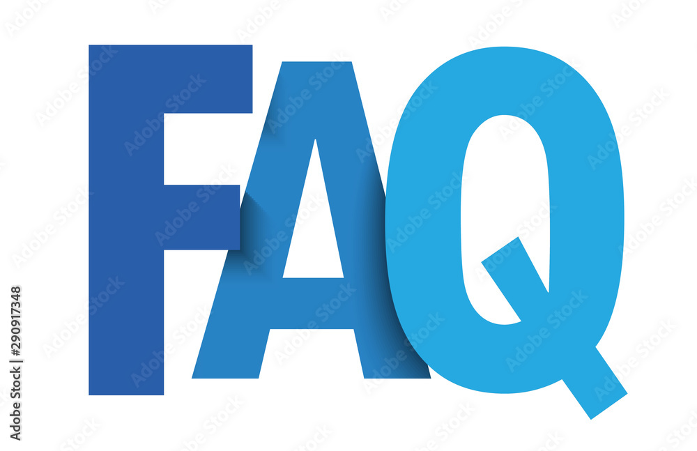 FAQ blue gradient typography banner FAQ blue gradient typography banner
