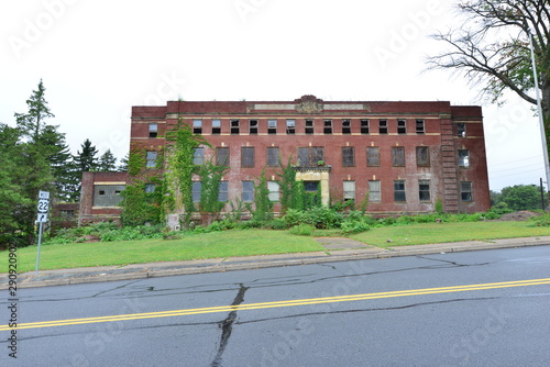 An Abandoned state Police station.