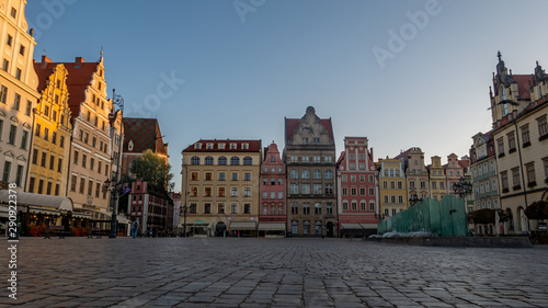 Market square in old town of Wroclaw, Poland 
