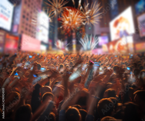 Canvas Print Party on the streets of New York.