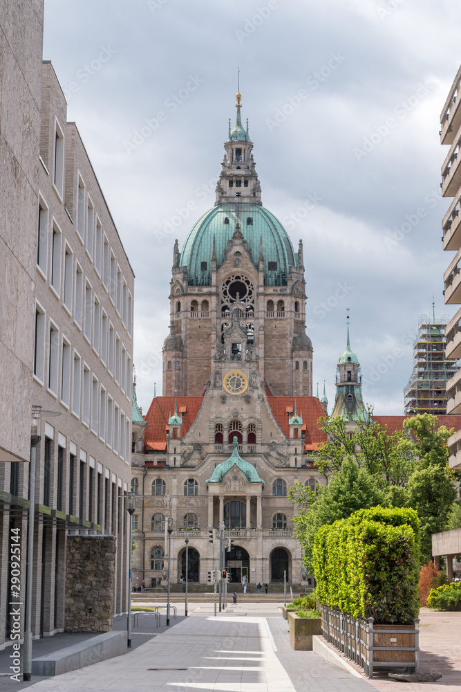The New City Hall in Hanover, Germany.