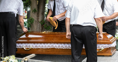Принти на полотні funeral ceremonies, coffin in morgue , coffin in funeral