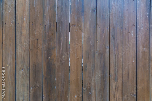 Texture of wooden boards at a kiosk