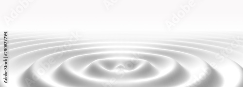 Liquid white ripple or milk cream wave abstract background