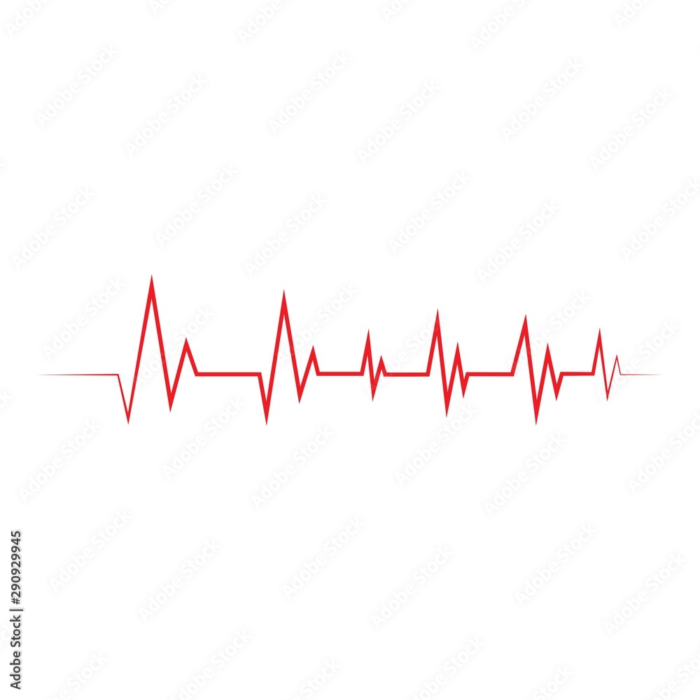 Heartbeat Cardiogram Icon Vector illustration