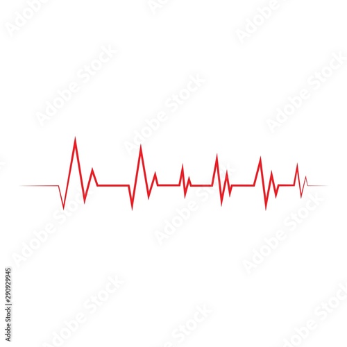 Heartbeat Cardiogram Icon Vector illustration