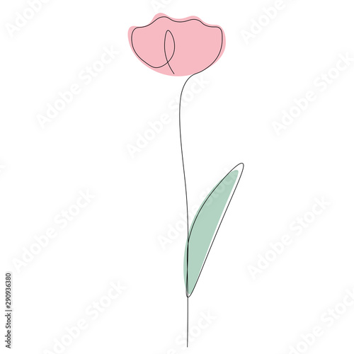 Flower icon on white background vector illustration