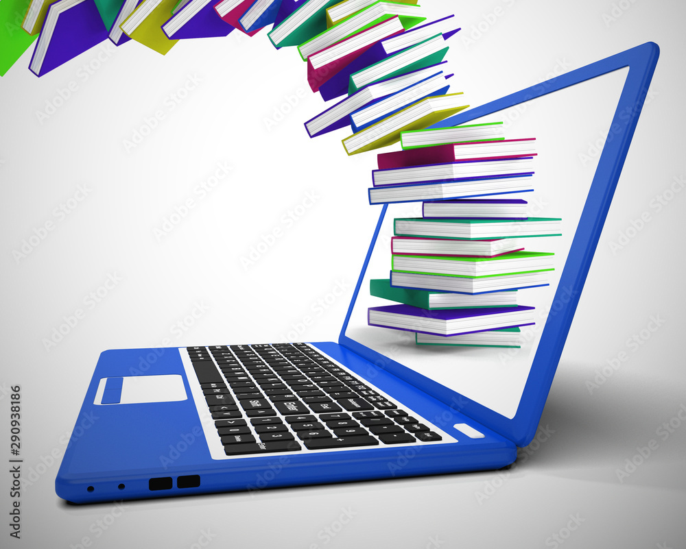 Pile of books for reading to gain knowledge and literacy - 3d illustration Pile of books for reading to gain knowledge and literacy - 3d illustration