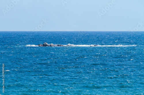 waves at the sea in Greece