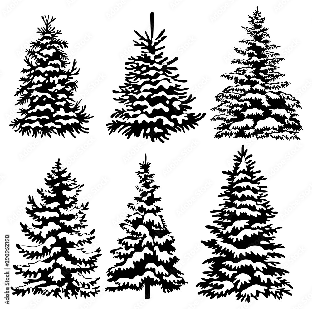 traditional tattoo style christmas tree with star 12123495 Vector Art at  Vecteezy