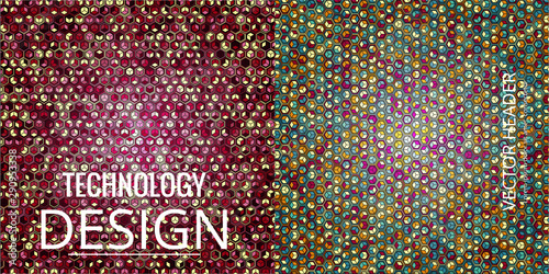 Set of geometric pattern. Abstract Background Design. Vector Seamless