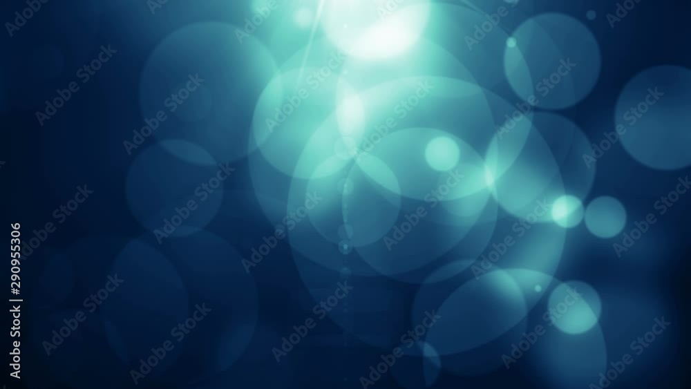 Particles blue bokeh dust abstract light motion titles cinematic background loop