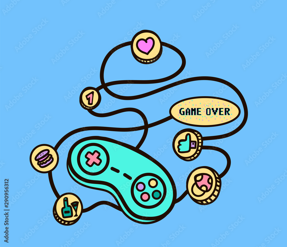 life is game, t-shirt print, joystick, gamer life is game, t-shirt print, joystick, gamer