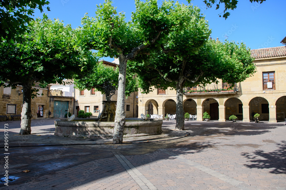 Naklejka premium peaceful town of la rioja, Spain