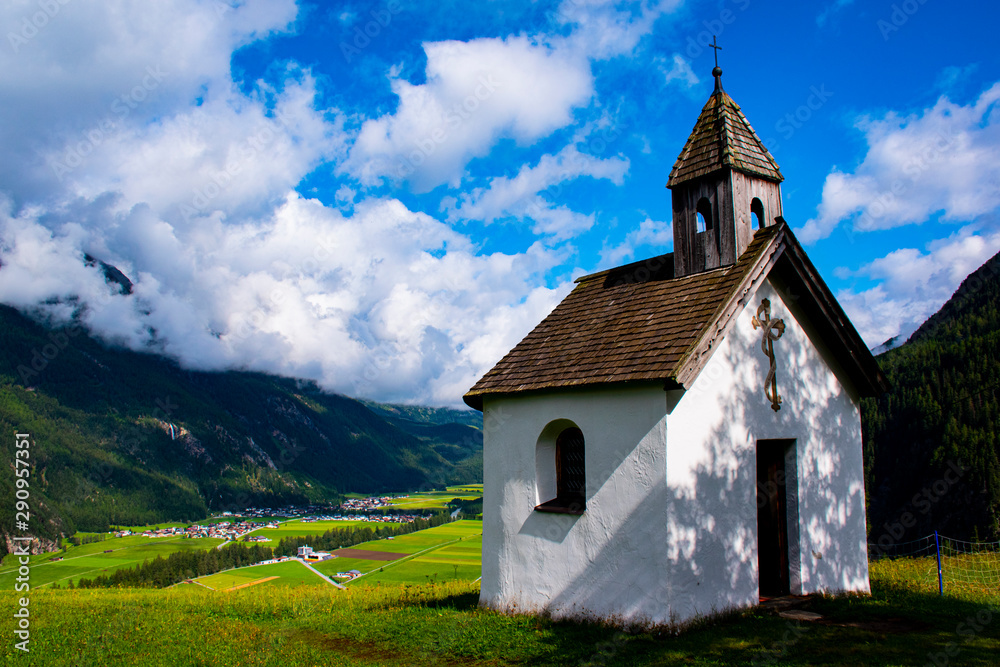 small alpine church