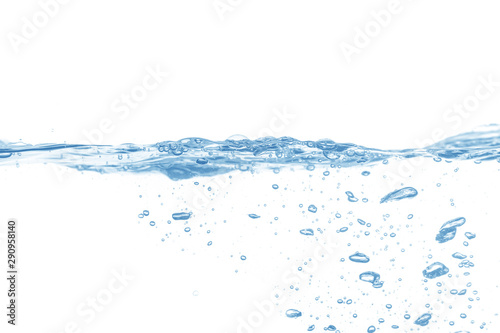 water splash isolated on white background, water