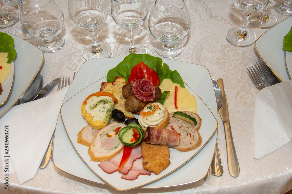 Cold appetizer wedding in Romania,aperitif,Aperitiv rece