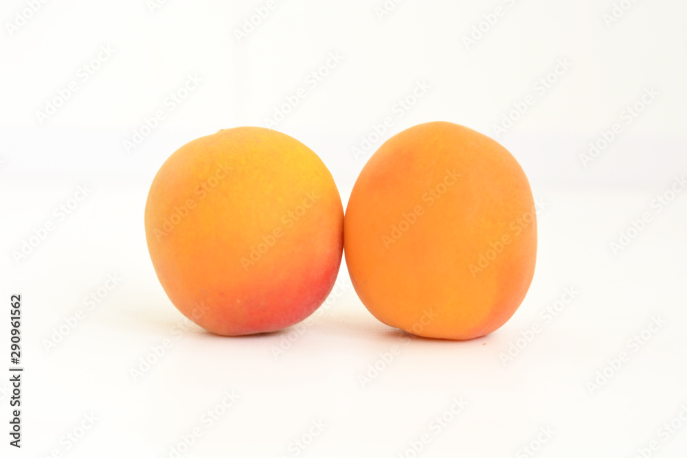 Apricot isolate. Apricots on white. Fresh apricot fruit. Apricot isolate. Apricots on white. Fresh apricot fruit.