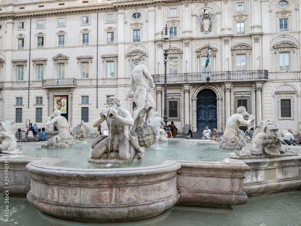 Piazza Navona, fountain of Moro