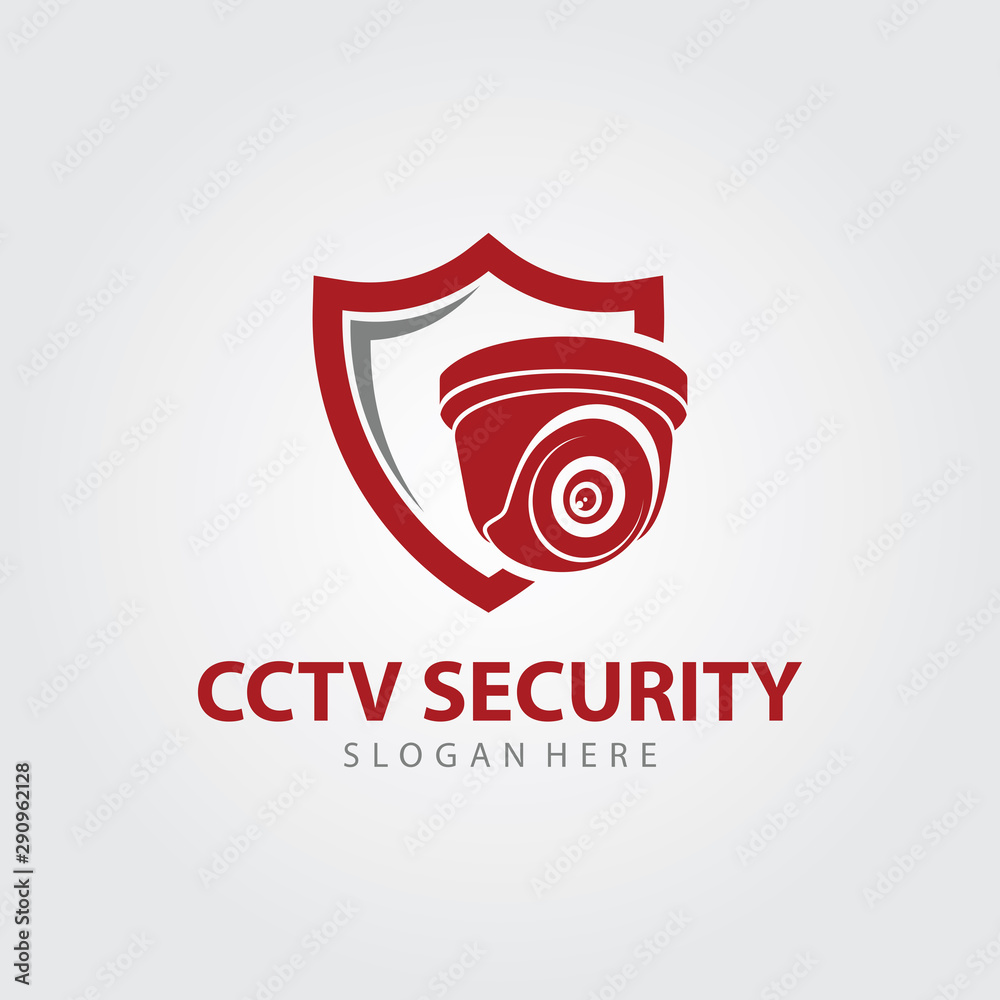 CCTV Vector Logo Design. Camera Logo Template Design. And Security System Logo Vector